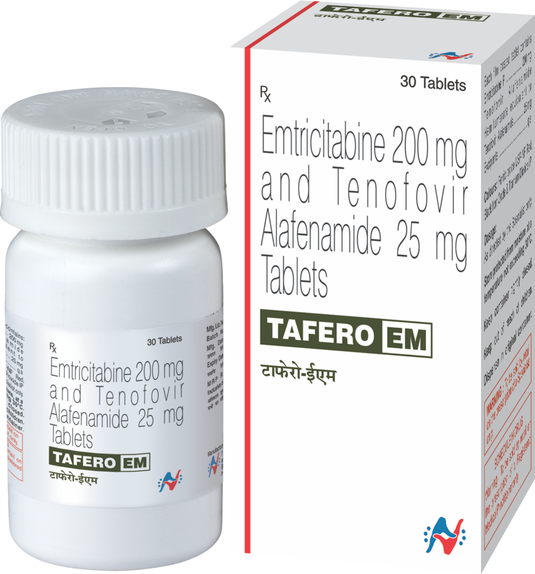 Tafero EM 25 Tablet Bottle